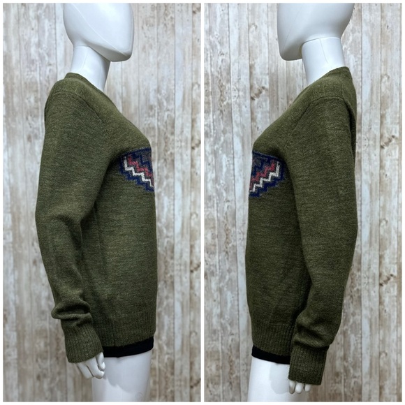 Michael Bastian Intarsia Totem Pole Sweater [13122] - Picture 4 of 8